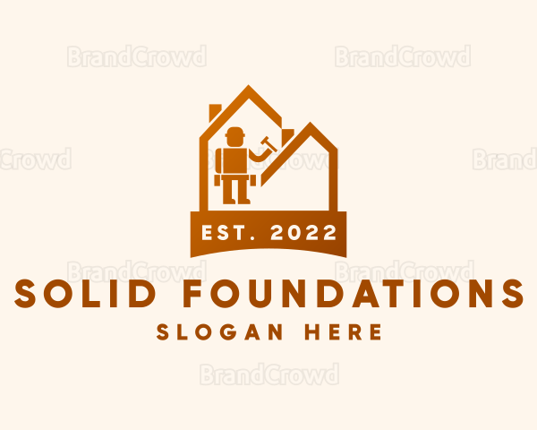 Home Construction Builder Logo