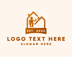 Worker - Home Construction Builder logo design