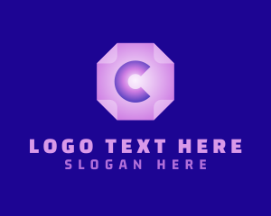 Network - Online Document Letter C logo design