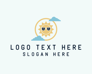 Corrective Lens - Summer Sun Shades logo design