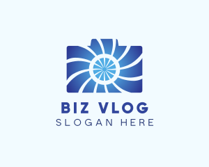 Vlog - Vlogging Camera Gadget logo design