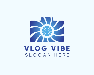 Vlogging - Vlogging Camera Gadget logo design