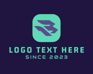 Application - Digital Application Letter B logo design