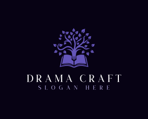 Playwright - Book Information Tree logo design