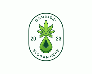 Drugs - Cannabis Liquid Droplet logo design