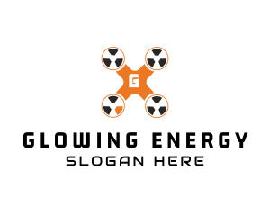 Radioactive - Radioactive Aerial Drone logo design