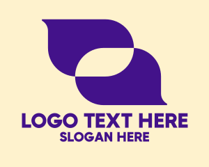 Talking - Call Center Speech Bubbles logo design