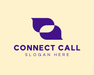 Call Center Speech Bubble logo design