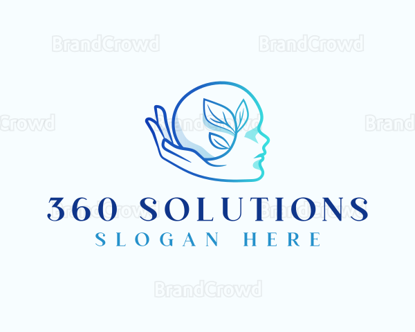 Mental Health Plant Hand Logo