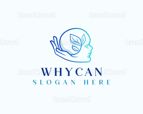 Mental Health Plant Hand Logo