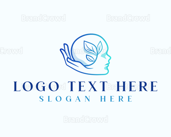 Mental Health Plant Hand Logo