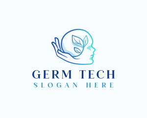 Mental Health Plant Hand Logo