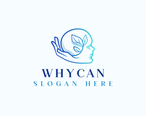 Leaf - Mental Health Plant Hand logo design