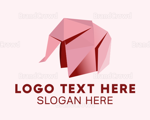 Origami Paper Elephant Logo