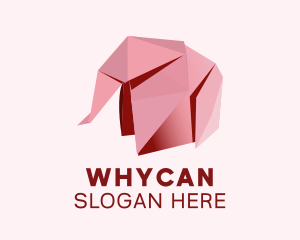 Origami Paper Elephant  Logo