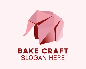 Origami Paper Elephant  logo design