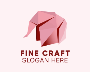 Origami Paper Elephant  logo design