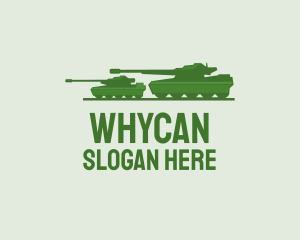Green Military Tank Logo