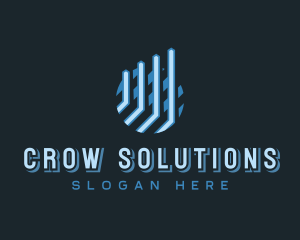 Trade Growth Graph Business logo design