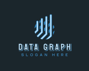 Trade Growth Graph Business logo design