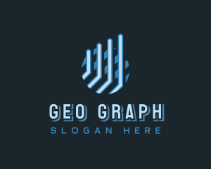 Trade Growth Graph Business logo design