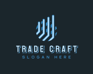 Trade - Trade Growth Graph Business logo design