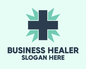 Doctor - Natural Medical Doctor Cross logo design