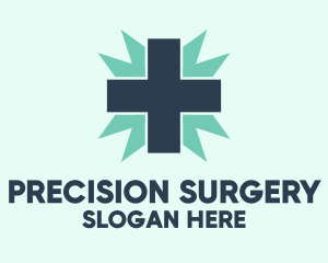 Surgery - Natural Medical Doctor Cross logo design