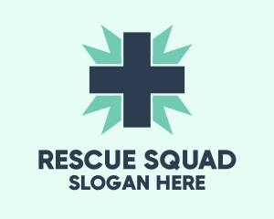 Rescue - Natural Medical Doctor Cross logo design