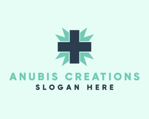 Natural Medical Doctor Cross logo design