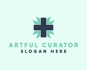 Natural Medical Doctor Cross logo design