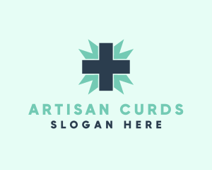 Natural Medical Doctor Cross logo design