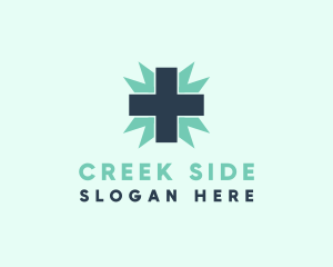 Natural Medical Doctor Cross logo design