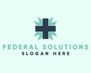 Natural Medical Doctor Cross logo design