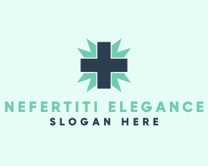 Natural Medical Doctor Cross logo design