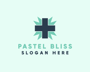 Natural Medical Doctor Cross logo design