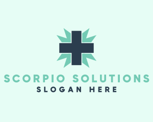 Natural Medical Doctor Cross logo design