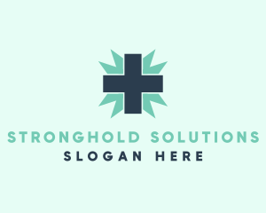 Natural Medical Doctor Cross logo design