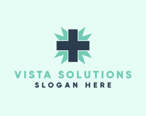 Natural Medical Doctor Cross logo design