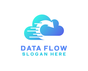 Data Cloud Software logo design