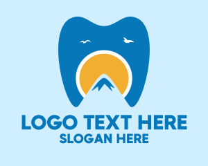 Teeth - Mountain View Dentist logo design