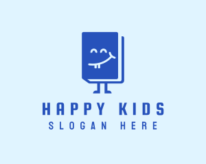 Happy Book Library logo design