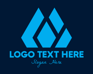 Blue - Blue Luxurious Gemstone logo design