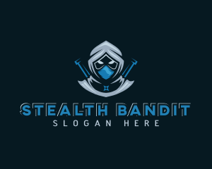 Stealth Ninja Samurai logo design