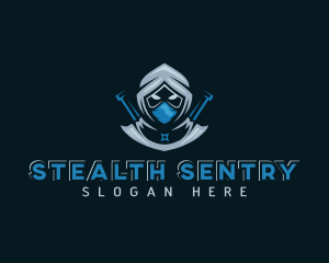 Stealth Ninja Samurai logo design