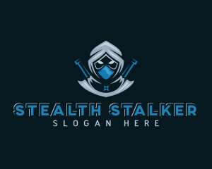 Stealth Ninja Samurai logo design