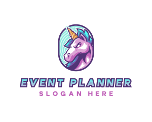 Horse Unicorn Gamer Logo