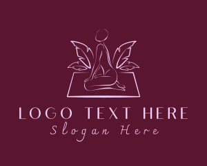 Relax - Yoga Leaf Wellness logo design