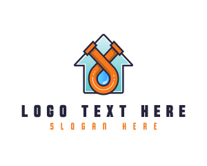 Drainage - House Pipe Builder logo design