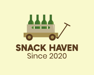 Wine Wagon Bar logo design